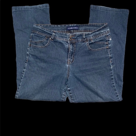 Blue jeans with 🍊orange 🍊stars on the back !!! - Picture 1 of 4